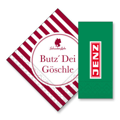Servietten mit Logo bedrucken