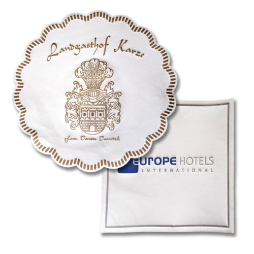 Alternative view of Untersetzer aus Tissuewatte mit Logo (ab 3.000 St.)