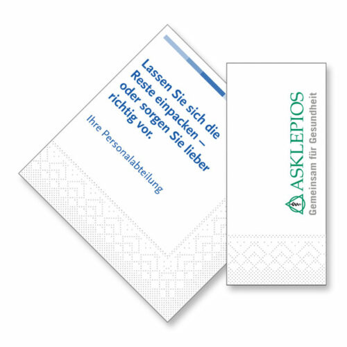 bedruckte Servietten mit Logo