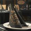 schwarze Servietten bedrucken gold