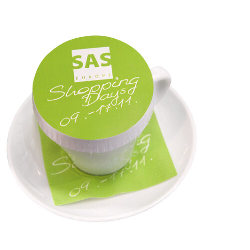 Glasabdeckung für Gläser - DrinkSafe Paper-Caps bedrucken