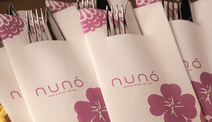 Besteckservietten bedrucken