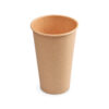Coffee-Cup 16oz 400ml (Ø90mm) Design KRAFT braun