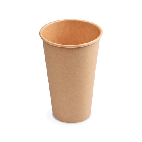 Coffee-Cup 16oz 400ml (Ø90mm) Design KRAFT braun